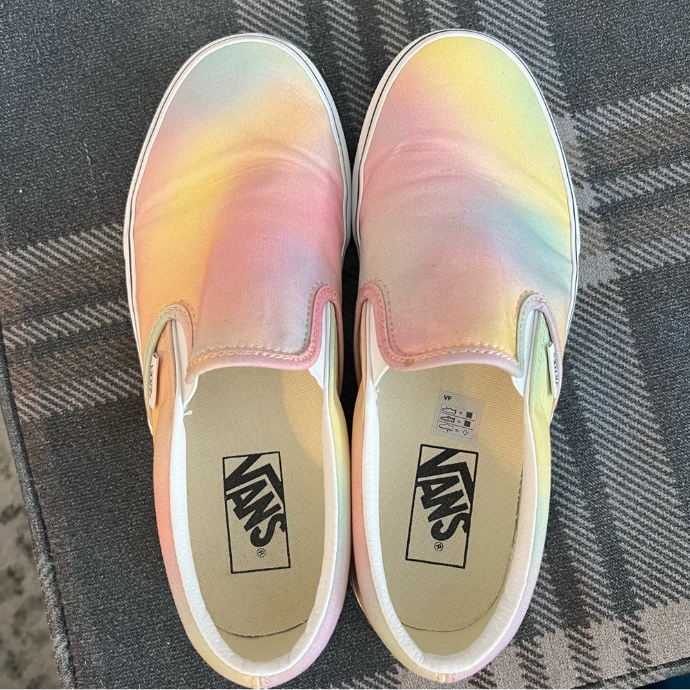 Vans Pastel Tie Dye Slip On Vans